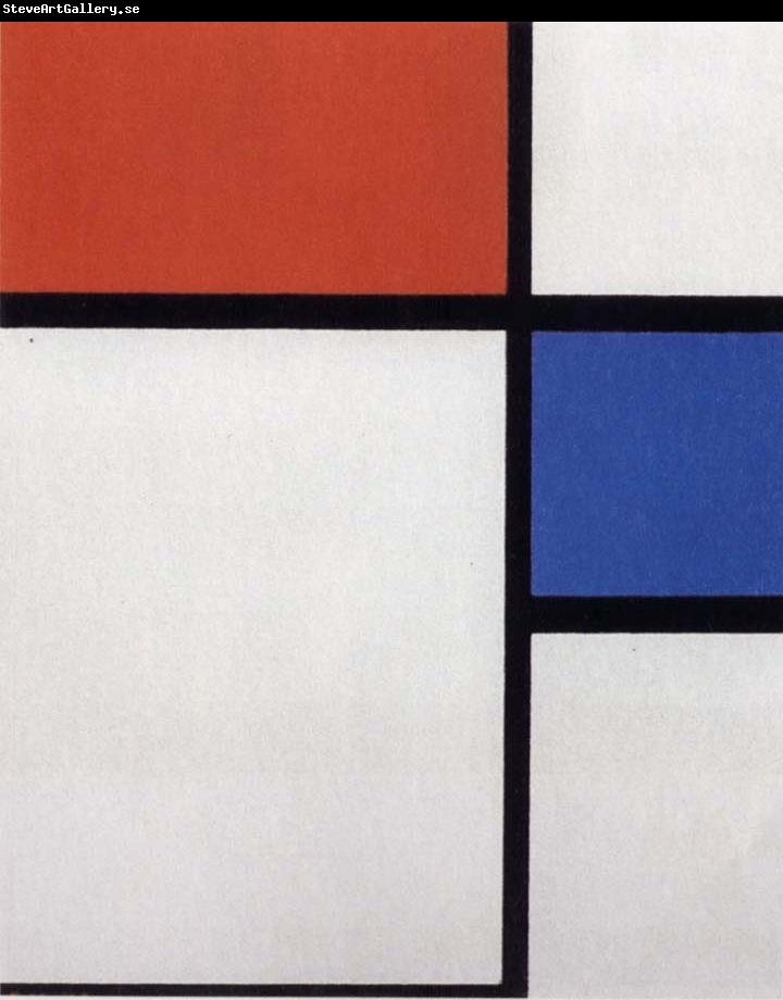 Piet Mondrian Composition NO.ii Composition with Blue and Red